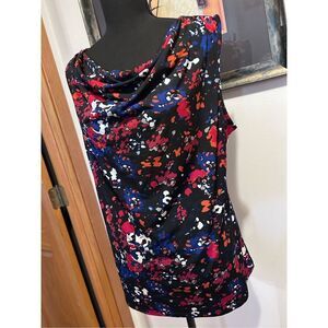 George Women’s Size L 12-14 Colorful Sleeveless Scoop Neck Blouse Top